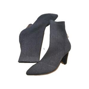 Womens Jeffrey Campbell Black Socklining Leather Ankle Booties Boots Size‎ 7